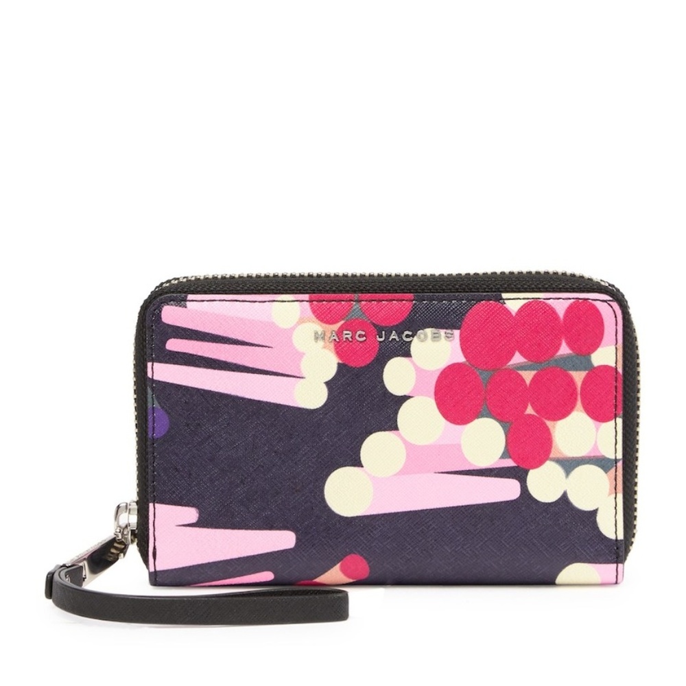 Marc Jacobs Leather Zip Phone Wristlet